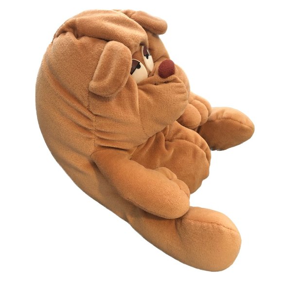 Prestige Toy "Crinkles" Brown Teddy Bear Plush Stuffed 8" 1985 VINTAGE - Picture 5 of 8